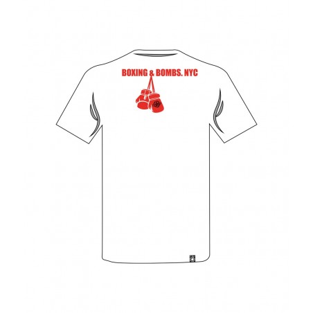 camiseta oso boxeador en color blanca es unisex original el bronx