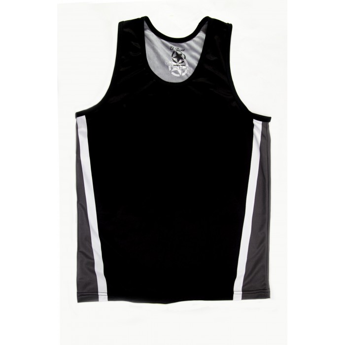 camiseta deportiva de el bronx en color negro y laterales gris