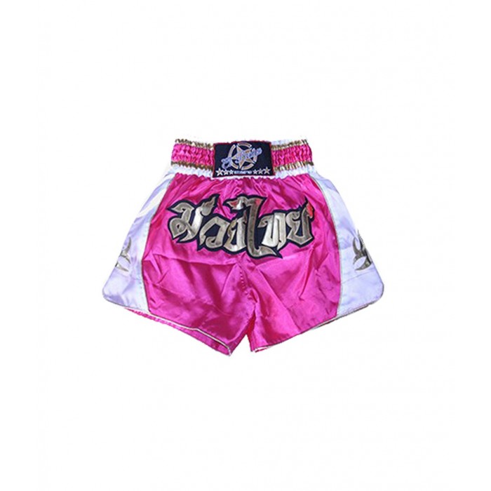 shorts para entrenamiento de kick boxing, muay thai, k1, de la marca el bronx en color rosa