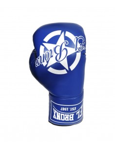 souvenir, guante gigante de piel sintética, color azul