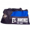 bolsa de deporte de nylon, color azul y negro