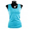 camiseta de mujer fitness azul claro el bronx