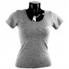 camiseta fitness de mujer pitbull  color gris el bronx