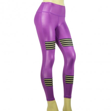 leggins para mujer fitness, color violeta metal el bronx
