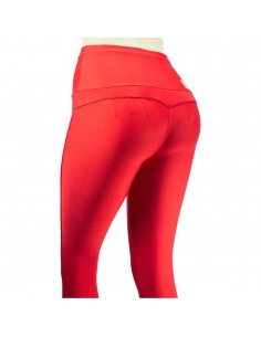 leggins para vestir con faja invisible, color rojo de el bronx 2