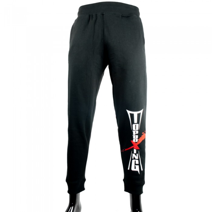 pantalon chandal negro top boxing letras frontal