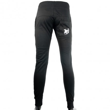 pantalon chandal con logo pequeño color negro