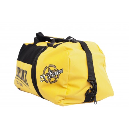 bolsa de deporte de nylon, color amarillo y negro