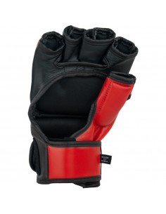 guantillas para saco de piel, cierre con velcro, color rojo 2