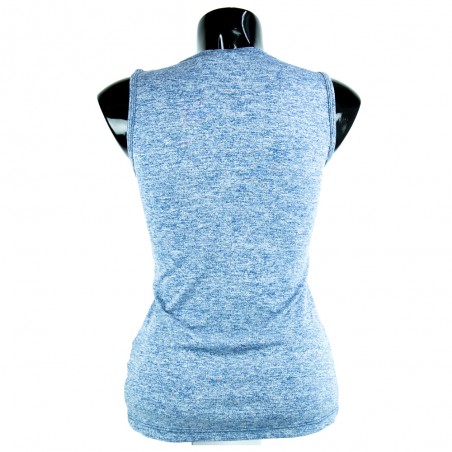 camiseta de mujer fitness azul celeste el bronx