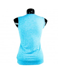 camiseta mujer fitness azul y fucsia el bronx 2