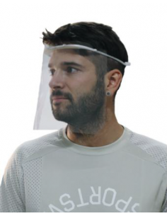 pantalla facial diadema metacrilato delante 2