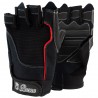 guantes para fitness, color rojo y negro