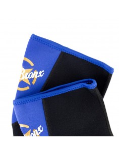 rodillera de neopreno, color azul y negro 2
