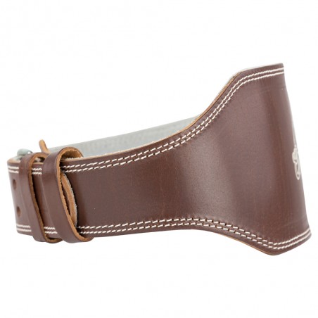 cinturón para levantamiento de pesas, color marrón