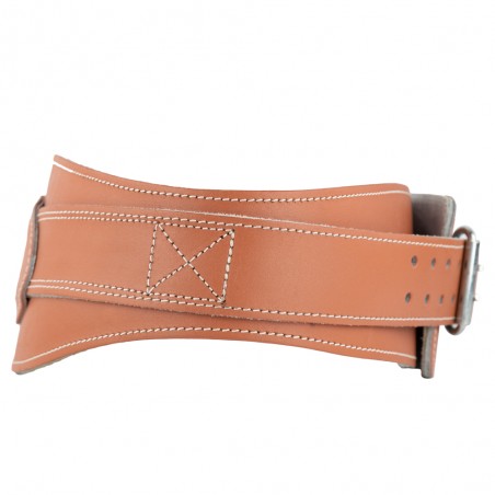 cinturón para levantamiento de pesas, color marrón