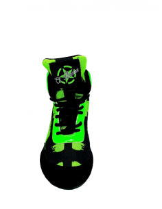 botas de boxeo competición caña media  color verde el bronx 2