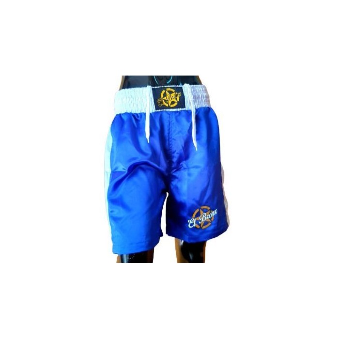 pantalon de boxeo de el bronx en color azul con cintura elastica