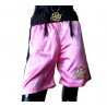 pantalon de boxeo de el bronx en color rosa, de cintura elastica