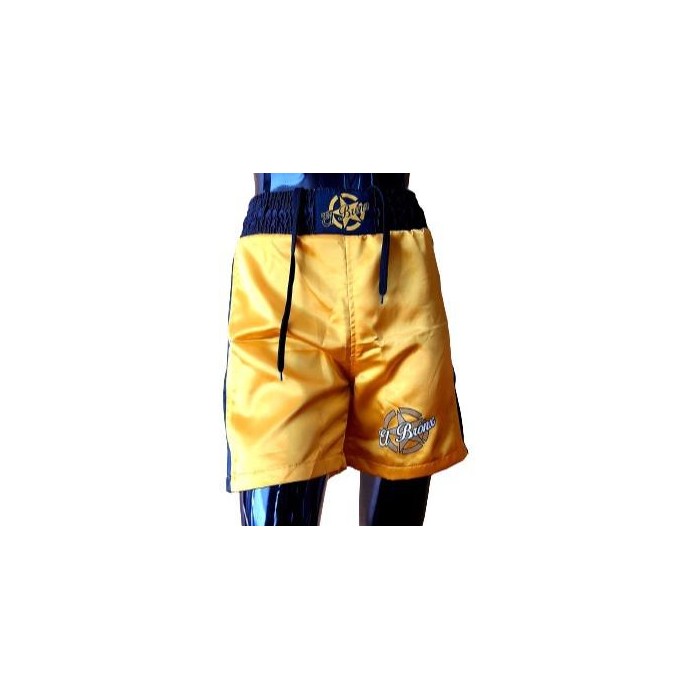 pantalón boxeo infantil profesional oro