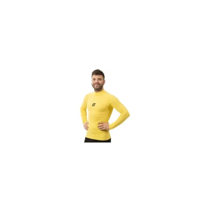 camiseta térmica manga larga de hombre color amarillo