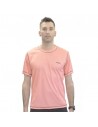 camiseta técnica ligera de hombre color coral