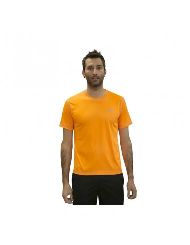 camiseta técnica ligera de hombre color naranja