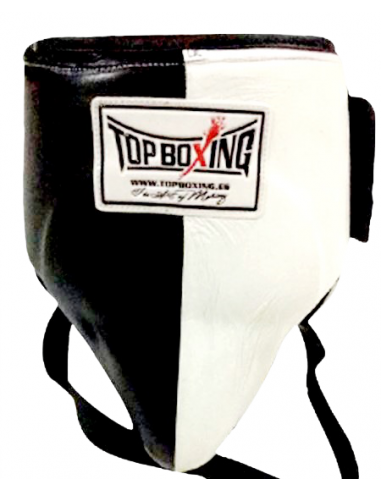 coquilla bicolor blanco y negro top boxing