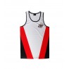 camiseta deportiva perfecto para todos los deportes de la marca el bronx en color blanco, rojo y negro