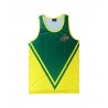camiseta deportiva perfecto para todos los deportes de la marca el bronx en color verde y amarillo