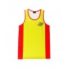 camiseta deportiva perfecto para todos los deportes de la marca el bronx en color amarillo y rojo