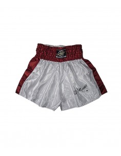 SHORT MUAY THAI ROJO/BLANCO