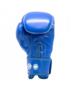 guante new de piel amateur en color azul es de velcro 2