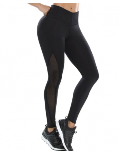 leggins fitness pitbull  mallas deportivas en color negro