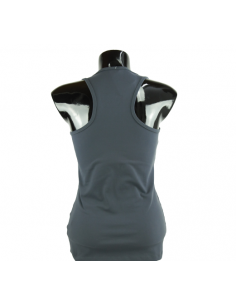 camiseta mujer fitness gris oscuro y fucsia el bronx 2