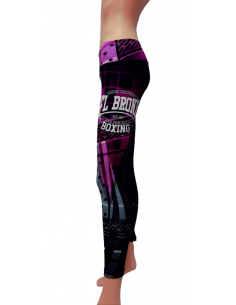 leggins para fitness de color multicolor con morados 2