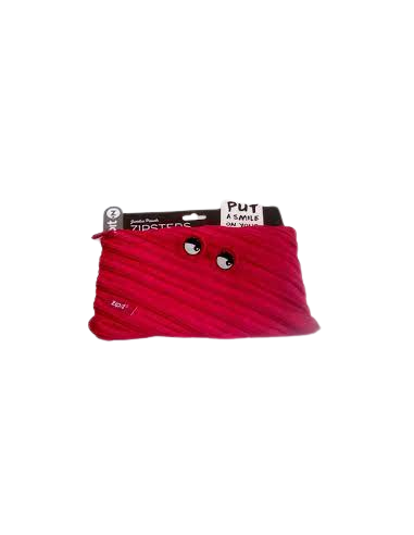 JUMBO POUCH ZIPSTERS RED